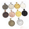 20mm Gold Zinc Alloy Charm Pendant No.969537 for DIY Necklace Bracelet Jewelry Making view 3