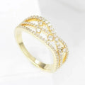 European American Vintage Hollow Wrap Roman Ring With Star Accents Versatile Jewelry For Women view 2
