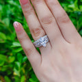 European American Fashion Marquise Inlaid Women's Ring, Bold Creative Finger Jewelry view 3