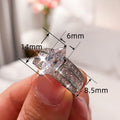 European American Fashion Marquise Inlaid Women's Ring, Bold Creative Finger Jewelry view 4