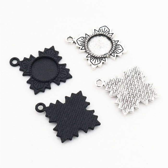 12mm 2.5g Zinc Alloy Charm Pendant No.529083 for DIY Necklace Bracelet Jewelry Making