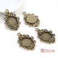 12mm Zinc Alloy Charm Pendant for DIY Necklace Bracelet Jewelry Making view 2