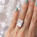 Sparkling Rectangular Korean Style Ring For Women, Exaggerated Luxury Simple Index Finger Ring view 4