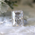 Sparkling Rectangular Korean Style Ring For Women, Exaggerated Luxury Simple Index Finger Ring view 2