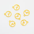 Zinc Alloy Circle Charm Pendant for DIY Necklace Bracelet Jewelry Making view 4