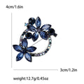Alloy Rhinestone Floral Wreath Brooch Pin For Dress And Blazer Decoration view 4