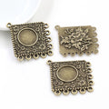 12mm 5g Zinc Alloy Charm Pendant for DIY Necklace Bracelet Jewelry Making view 2