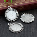 18mm 4g Zinc Alloy Charm Pendant No.551946 for DIY Necklace Bracelet Jewelry Making view 3