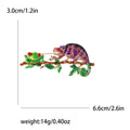 Alloy Enamel Chameleon Frog Brooch Pin For Womens Clothing Accessories view 6