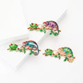 Alloy Enamel Chameleon Frog Brooch Pin For Womens Clothing Accessories view 2