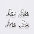Antique Silver Zinc Alloy Letter A-Z Charm Pendant for DIY Necklace Bracelet Jewelry Making view 1