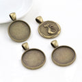 20mm 4g Zinc Alloy Charm Pendant for DIY Necklace Bracelet Jewelry Making view 2
