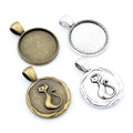 20mm 4g Zinc Alloy Charm Pendant for DIY Necklace Bracelet Jewelry Making view 1