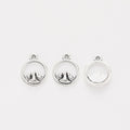 Zinc Alloy Mountain Circle Charm Pendant for DIY Necklace Bracelet Jewelry Making view 2