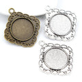 20mm 6g Zinc Alloy Charm Pendant No.982097 for DIY Necklace Bracelet Jewelry Making view 1