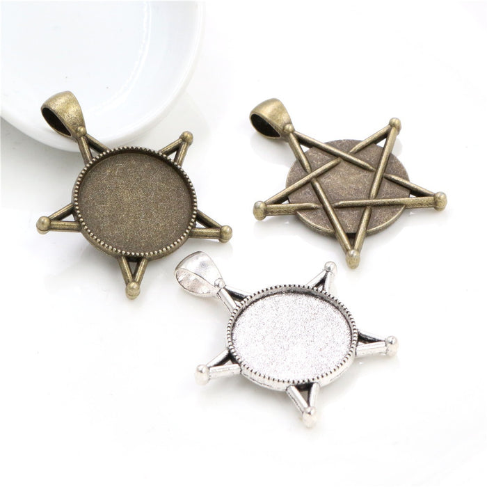 20mm 6g Zinc Alloy Charm Pendant for DIY Necklace Bracelet Jewelry Making
