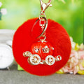 Carriage and Horse Plush Pom Pom Keychains in Twenty-One Options view 2