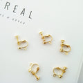 Screw Back Ear Clip Findings Gold Silver DIY Packs view 4