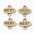Zinc Alloy Word Plaque Charm Pendant No.160783 for DIY Necklace Bracelet Jewelry Making view 2