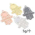 14mm 6g Gold Zinc Alloy Charm Pendant for DIY Necklace Bracelet Jewelry Making view 4