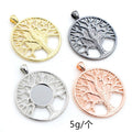 14mm 6g Gold Zinc Alloy Charm Pendant for DIY Necklace Bracelet Jewelry Making view 3