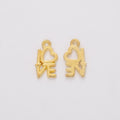 Zinc Alloy I Love Word Charm Pendant for DIY Necklace Bracelet Jewelry Making view 4
