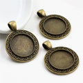 18mm 4.5g Zinc Alloy Charm Pendant for DIY Necklace Bracelet Jewelry Making view 2