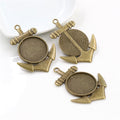 20mm 5g Zinc Alloy Charm Pendant No.477925 for DIY Necklace Bracelet Jewelry Making view 3