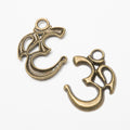 Zinc Alloy Number Charm Pendant No.967473 for DIY Necklace Bracelet Jewelry Making view 2