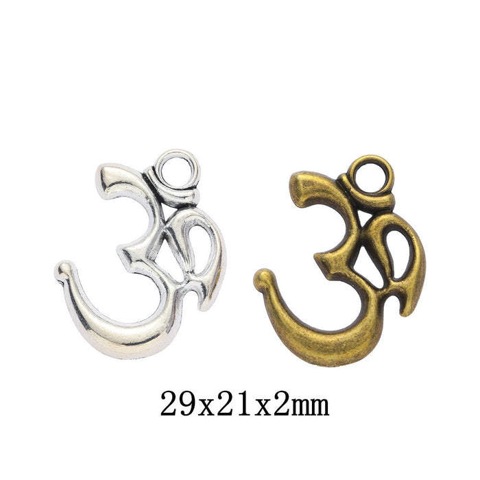 Zinc Alloy Number Charm Pendant No.967473 for DIY Necklace Bracelet Jewelry Making