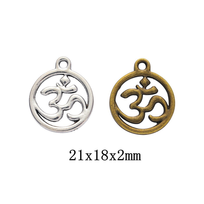 Zinc Alloy Number Charm Pendant for DIY Necklace Bracelet Jewelry Making