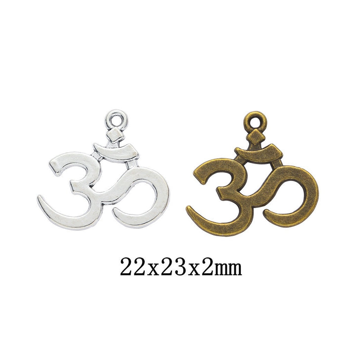 Zinc Alloy Number 0-9 Charm Pendant No.167168 for DIY Necklace Bracelet Jewelry Making