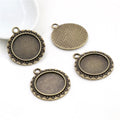 20mm 4.5g Zinc Alloy Charm Pendant for DIY Necklace Bracelet Jewelry Making view 3