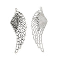 Antique Silver Zinc Alloy Wing Charm Pendant No.511470 for DIY Necklace Bracelet Jewelry Making view 2