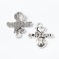 Zinc Alloy Letter Charm Pendant No.274264 for DIY Necklace Bracelet Jewelry Making view 2