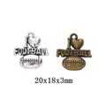 Zinc Alloy Letter Charm Pendant for DIY Necklace Bracelet Jewelry Making view 1