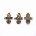 Zinc Alloy Soccer Letter Charm Pendant for DIY Necklace Bracelet Jewelry Making view 2
