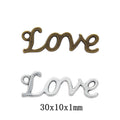 Zinc Alloy LOVE Word Charm Pendant for DIY Necklace Bracelet Jewelry Making view 1
