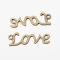 Zinc Alloy LOVE Word Charm Pendant for DIY Necklace Bracelet Jewelry Making view 2