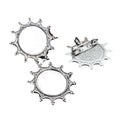 20mm Inner Flower Alloy Brooch Tray Base, 5g DIY Jewelry Cabochon Setting Accessory view 5