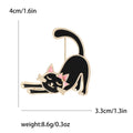 Alloy Enamel Cat Brooch For Women's Suits And Jackets view 6