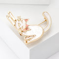 Alloy Enamel Cat Brooch For Women's Suits And Jackets view 3