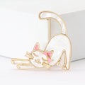 Alloy Enamel Cat Brooch For Women's Suits And Jackets view 2