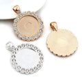 20mm 7g Zinc Alloy Charm Pendant No.677936 for DIY Necklace Bracelet Jewelry Making view 1
