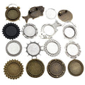 Alloy Brooch Pendant Tray Settings For DIY Jewelry Accessories Multiple Styles 20mm Inner Diameter view 5