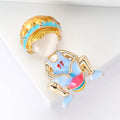 Metal Alloy Enamel Basketball Boy Lapel Pin For Jackets Brooch view 2