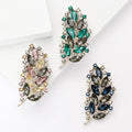 Alloy Rhinestone Leaf Brooch For Women's Suits And Clothing view 1