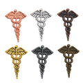 Zinc Alloy Winged Snake Sword Charm Pendant No.883422 for DIY Necklace Bracelet Jewelry Making view 5