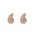 Luxury Full Rhinestone Geometric Oval Teardrop Alloy Statement Drop Earrings view 5