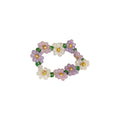 Fresh Pastoral Stainless Steel Rice Bead Flower Necklace Bracelet Ring Jewelry Set view 5